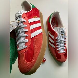Adidas Originals Gazelle Indoor Olympic Pack Red Men’s sz 12 NEW NO BOX!